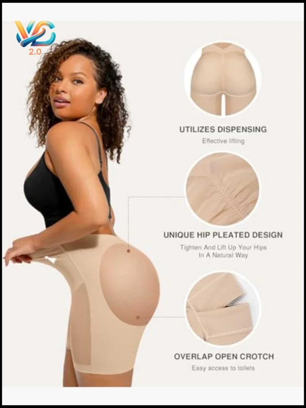 Seamless Butt Lifting Shapewear Shorts Tummy Control Low Back Body Shaper Faja